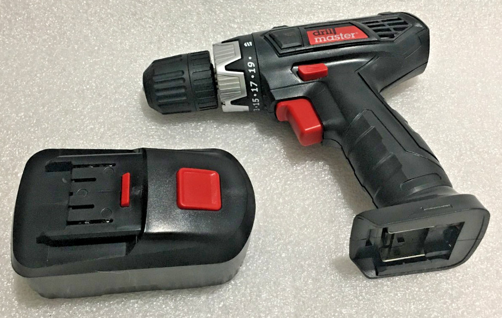 Drill Master Cordless Drill Driver 18 Volt with 3/8"  (Missing Charger)
