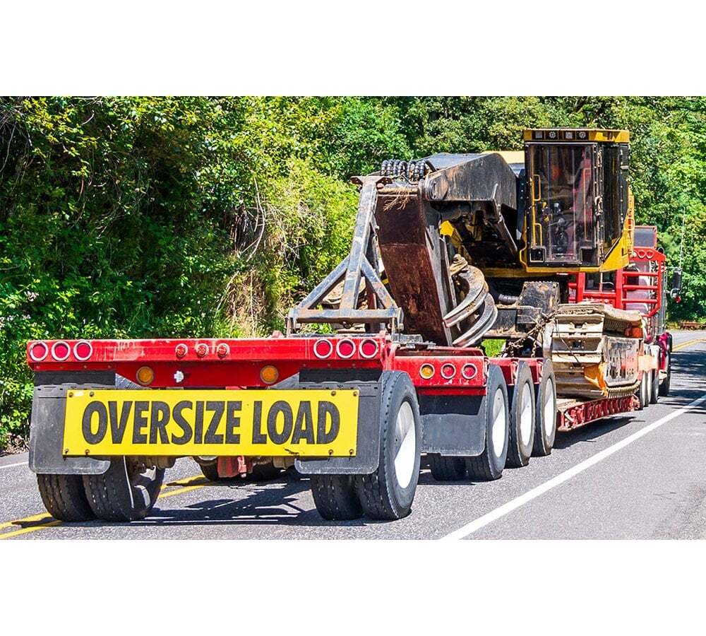 12"x72" Hinged Aluminum Oversize Load Sign / Banner for Trucks Vehicle Trailer