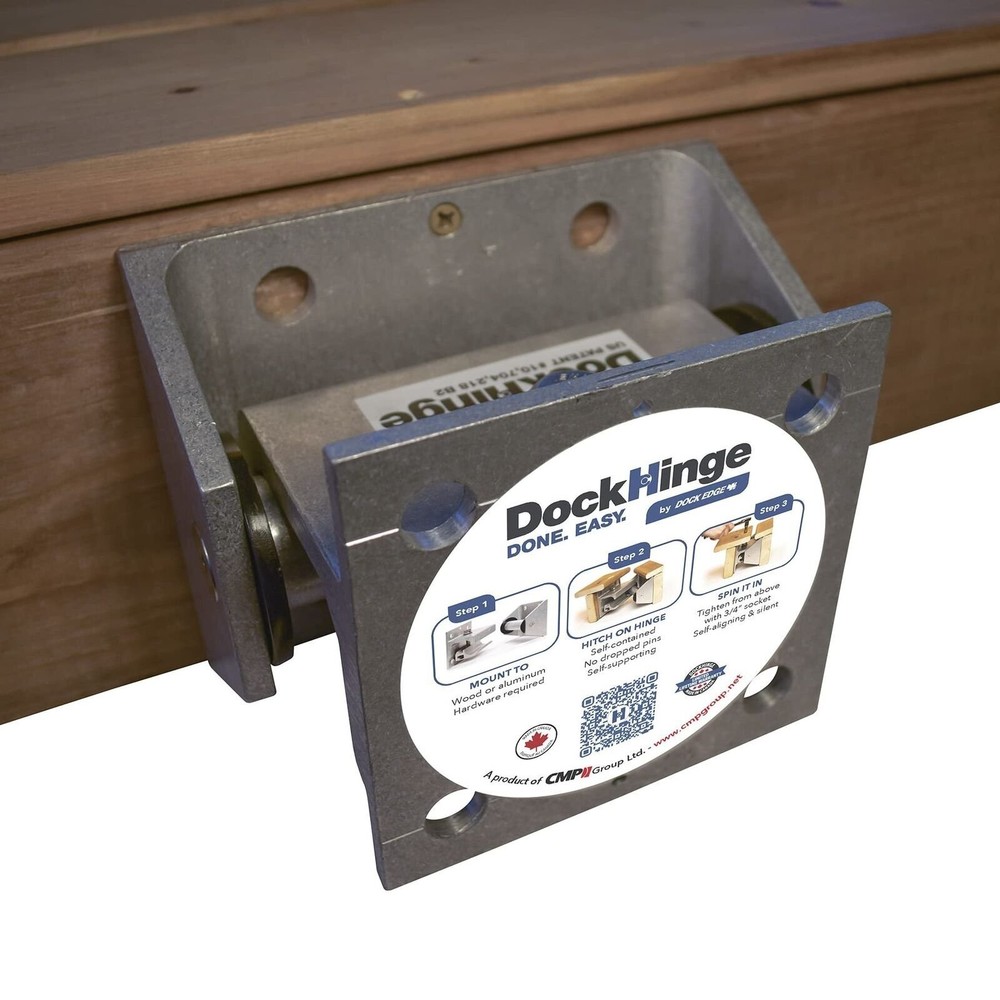 Dock Hinge System, Aluminum, Size: 3/8�
