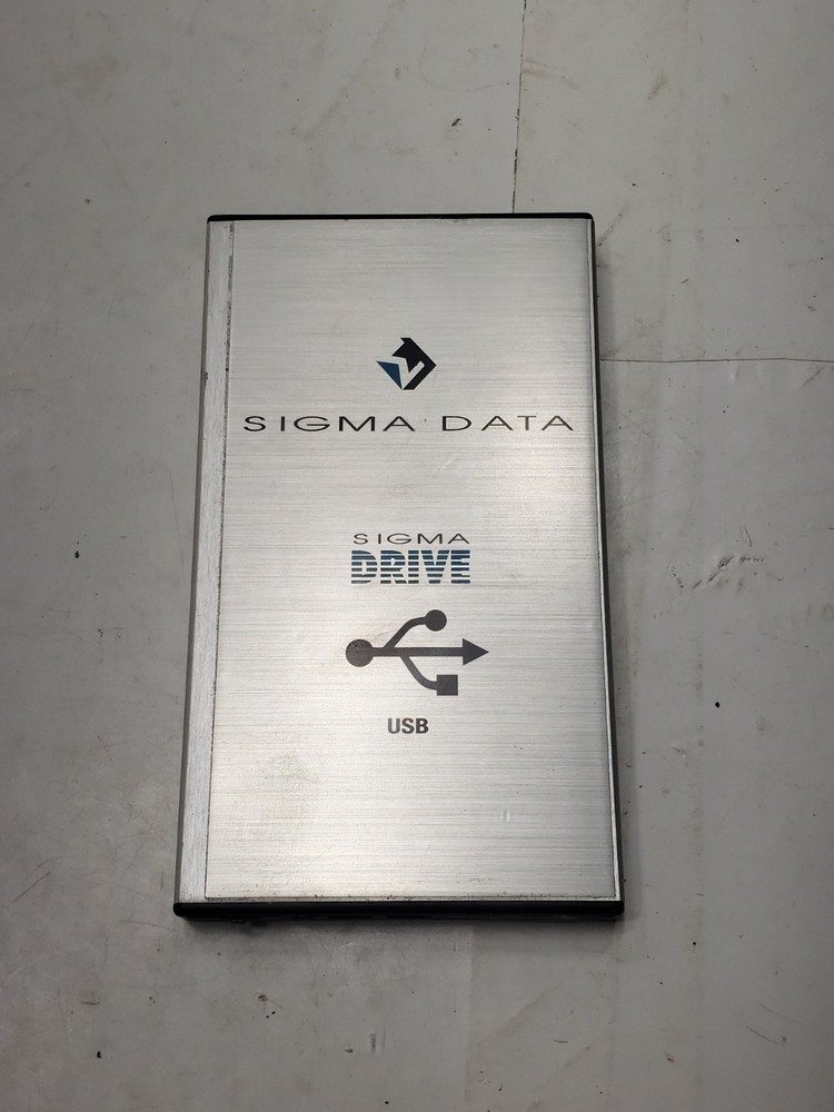 Sigma Data Sigma Drive USB Portable External Hard Drive SSD Enclosure Untested