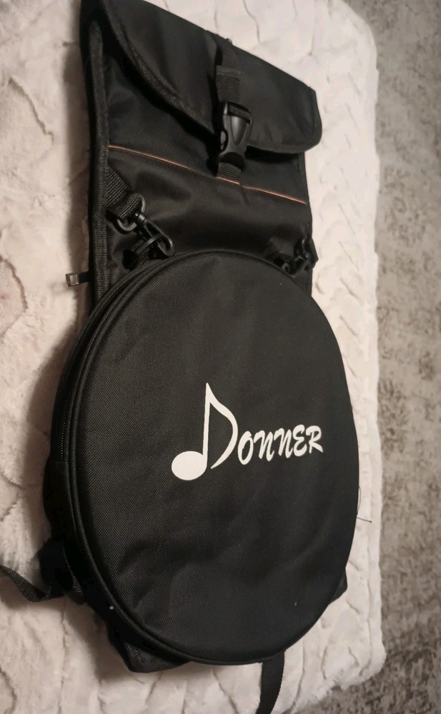 Donner Drum Pad Storage Bag/Backpack Carrying Case For Drum Accessories Black