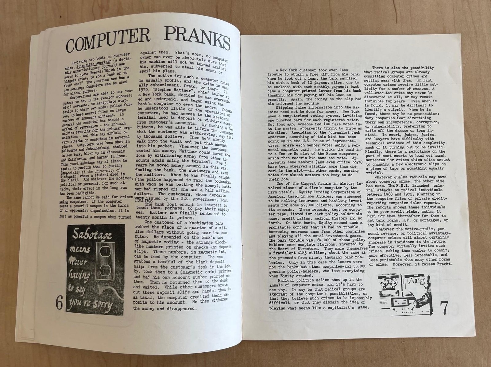 ULTRA Vol 1 No 3 1978 Local Houston Yippie Proto Punk Leftist Political Magazine