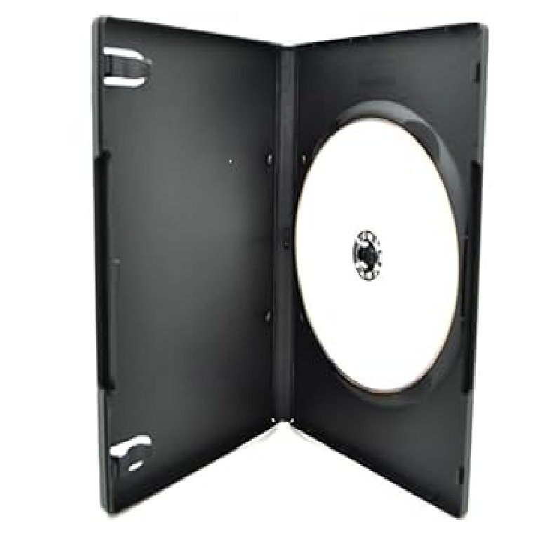 2- Standard DVD Replacement Case 1-Disc Movie Storage Shell Cases