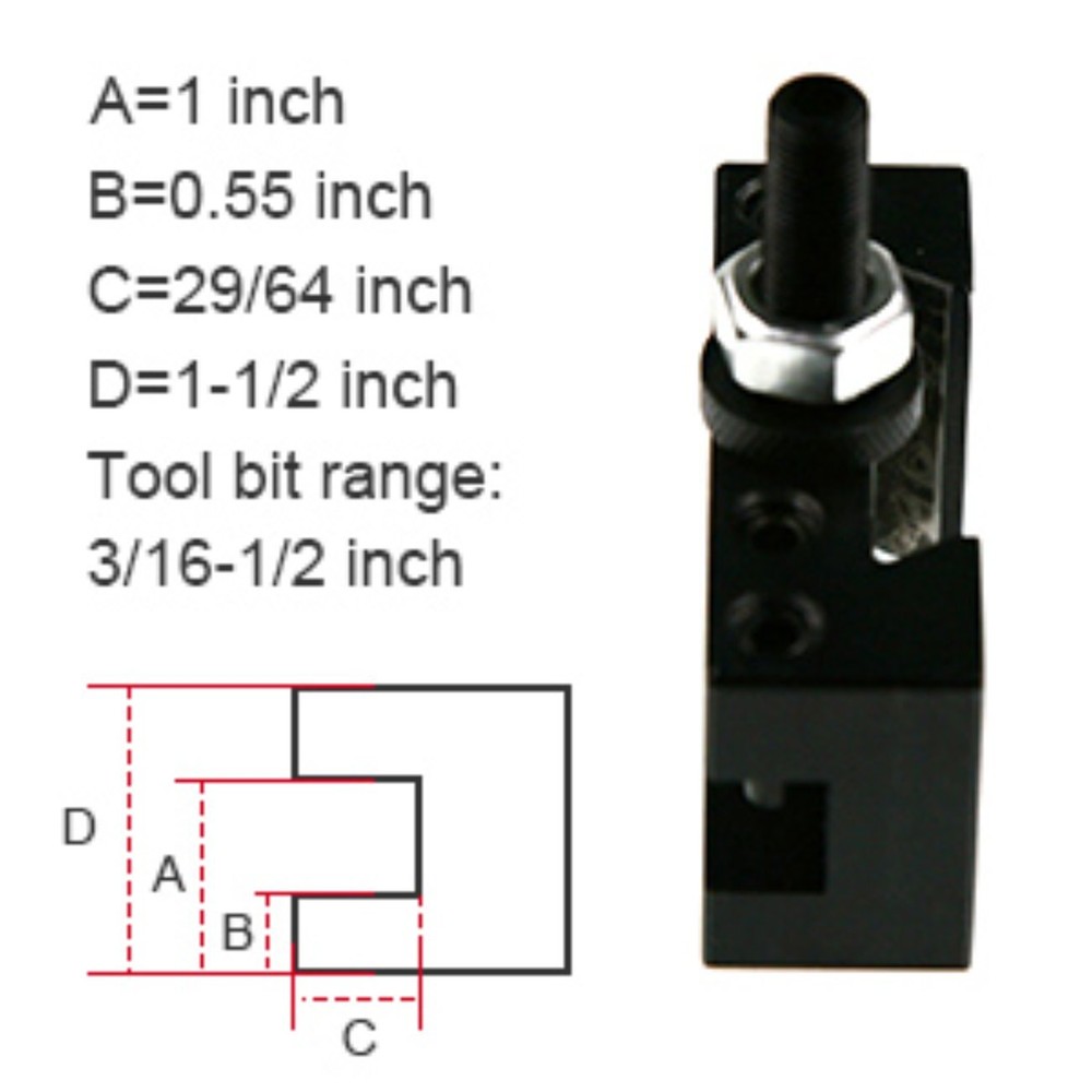 5pcs AXA #1 250-101 Quick Change Tool Post Turning & Facing Holder For Lathe