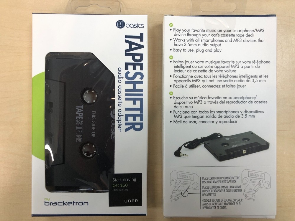 Bracketron 3.5mm Audio cassette Adapter for Car