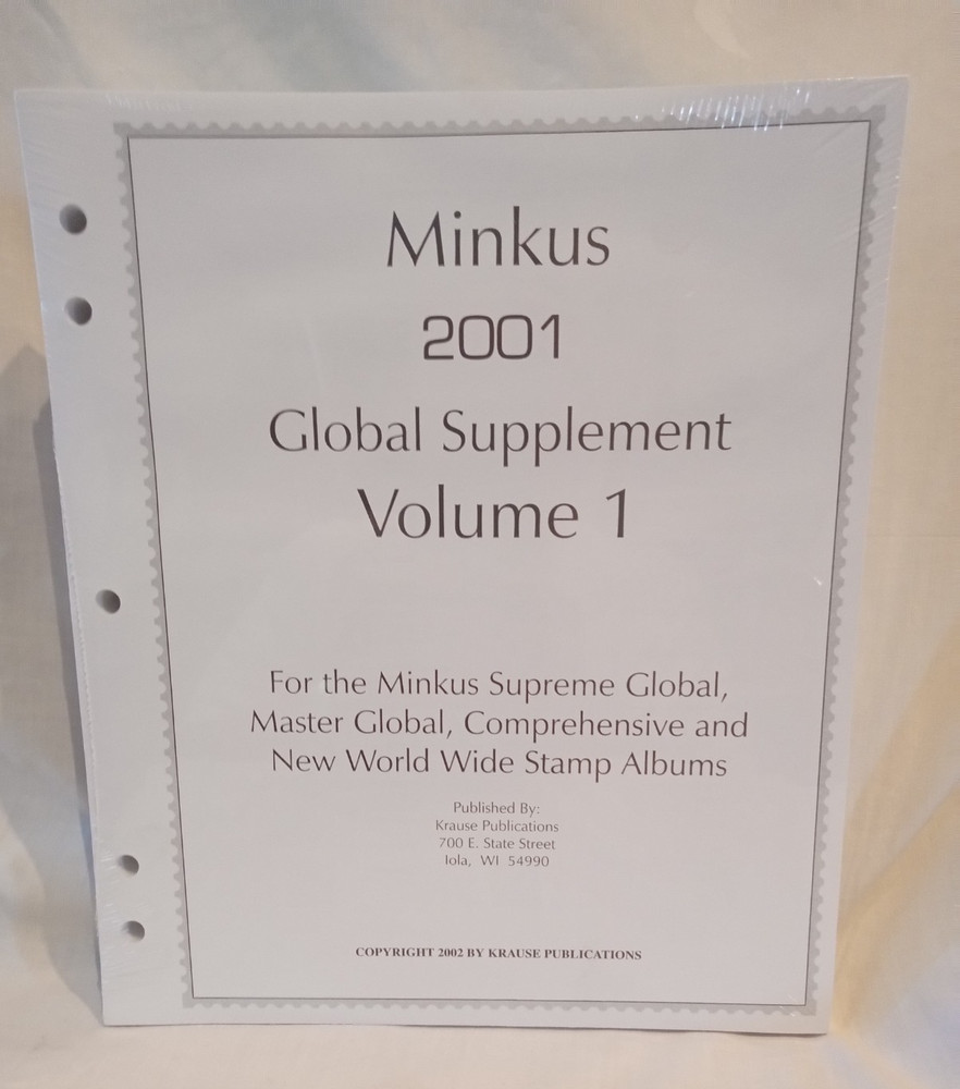 Minkus 2001 Global Supplement Part 1 New in Shrink Wrap See Photo & Description