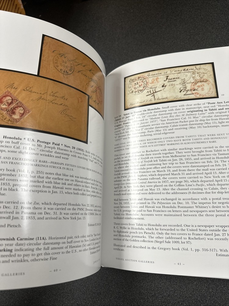 Hawaiian Postal History From The Steven C. Walsed Collection