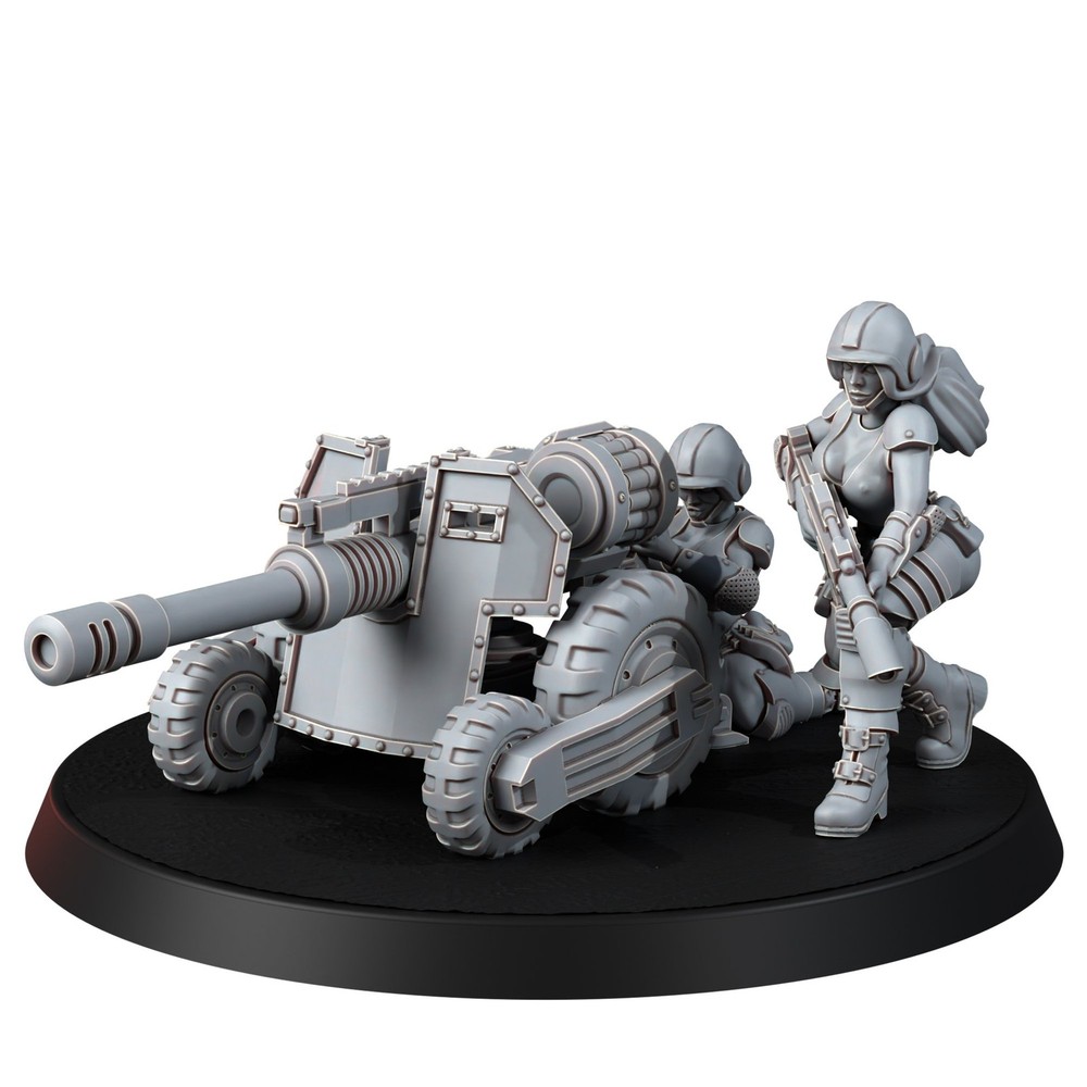 FEMALE CORPS SUPPORT WEAPONS (PIN-UP)