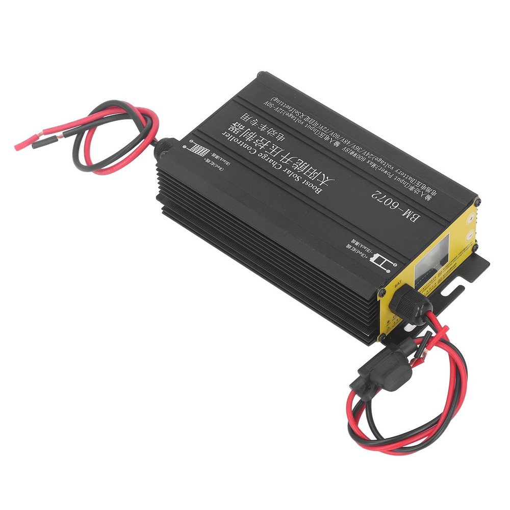 ·600W MPPT Boost Solar Charge Controller 12‑50V Input LCD Display Step Up Sol