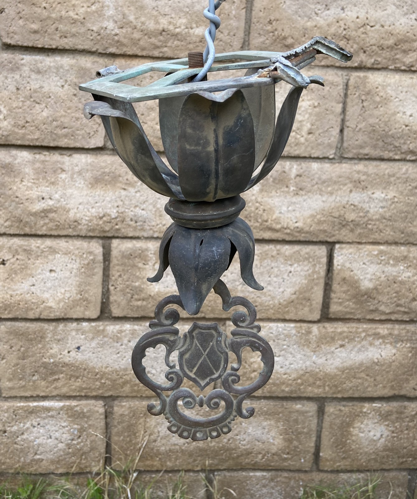 Antique Gothic Light Fixture Lamp Part Gas ? Electric ? Indoor Outdoor Lighting