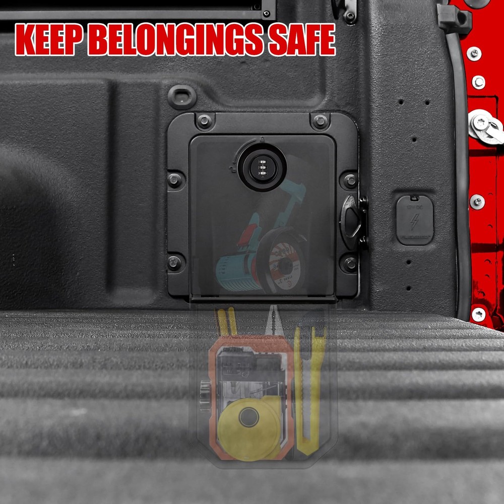 Mabett Bed Storage Bin Cover with Code Lock Compatible with Ford Maverick 202...