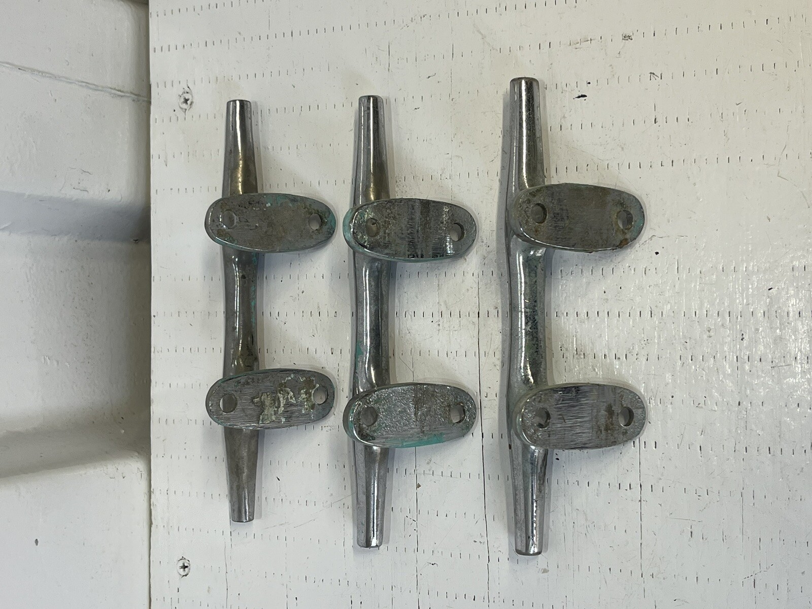 Chromed Brass Boat Cleat Herreshoff Cleat 8” Long