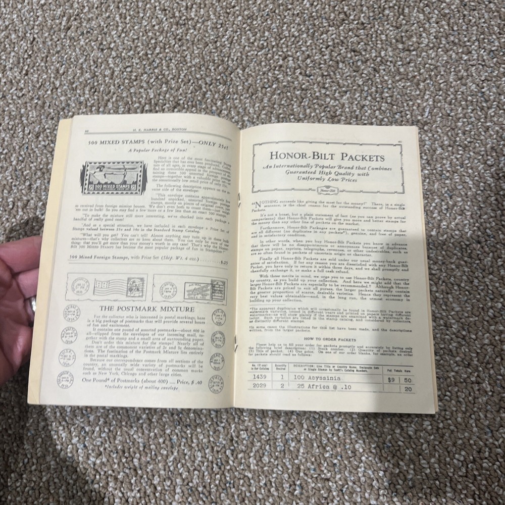 The Stamp Collector’s Annual Catalog H.E. Harris Boston 1935