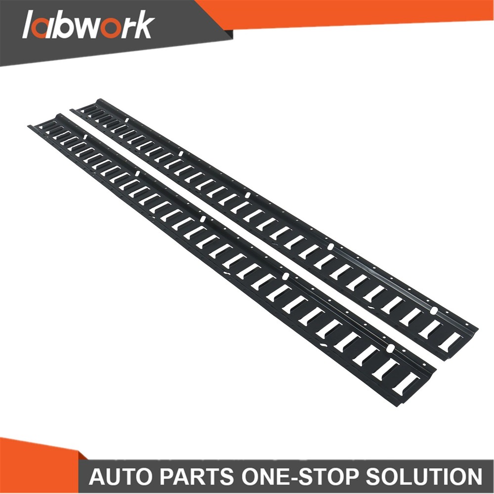 Labwork E Track Tie Down Rail Kit 2×5' E Track Rails for Garages Vans Trailers