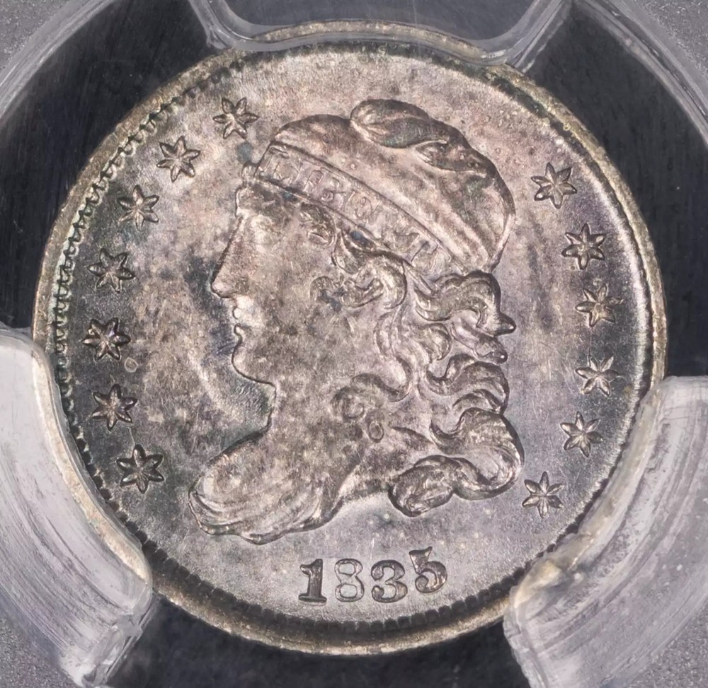 1835 P Capped Bust Half Dimes PCGS MS-64 Small Date, Small 5C