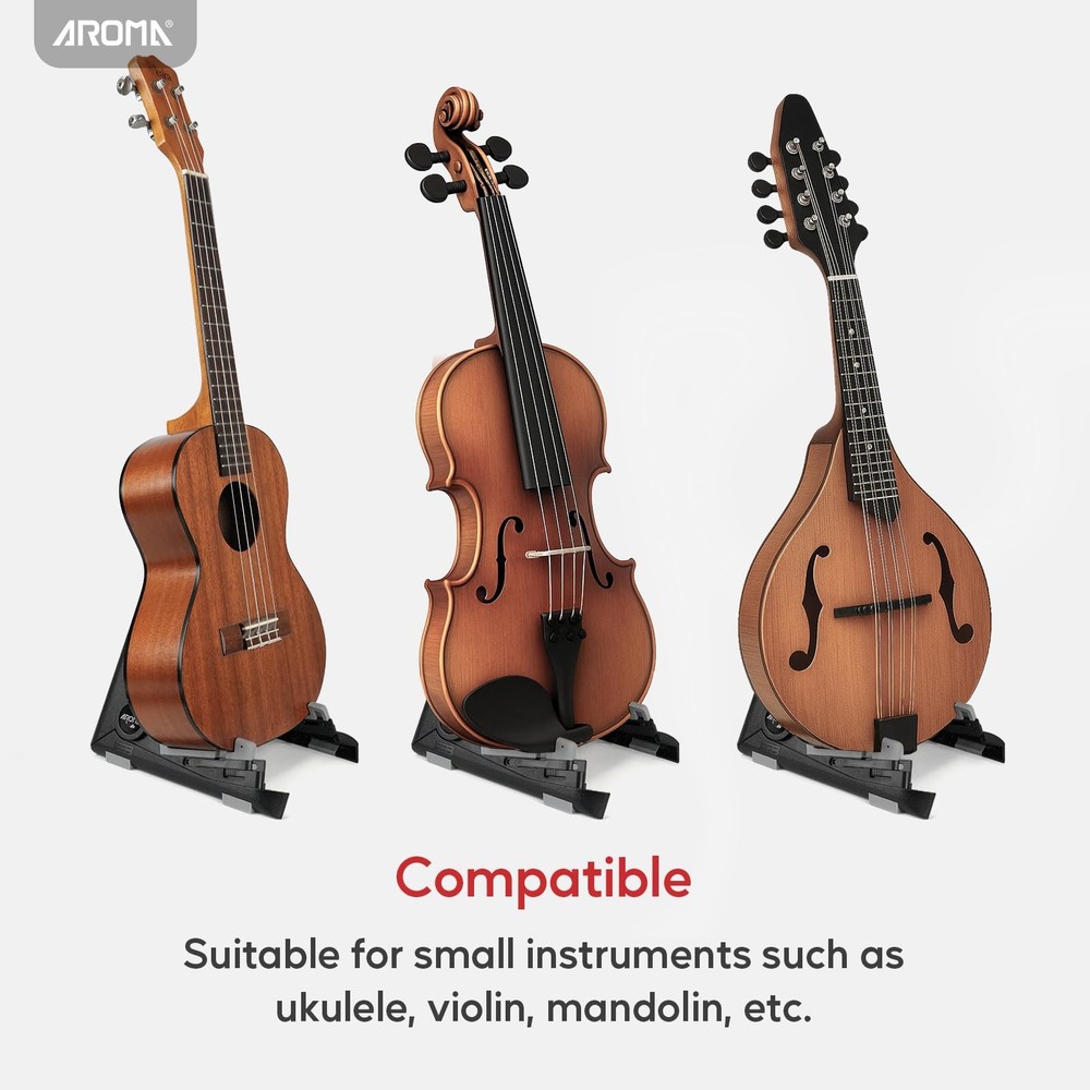 Ukulele Stand for Ukulele Mandolin Violin Small Instruments Folding Adjustabl...