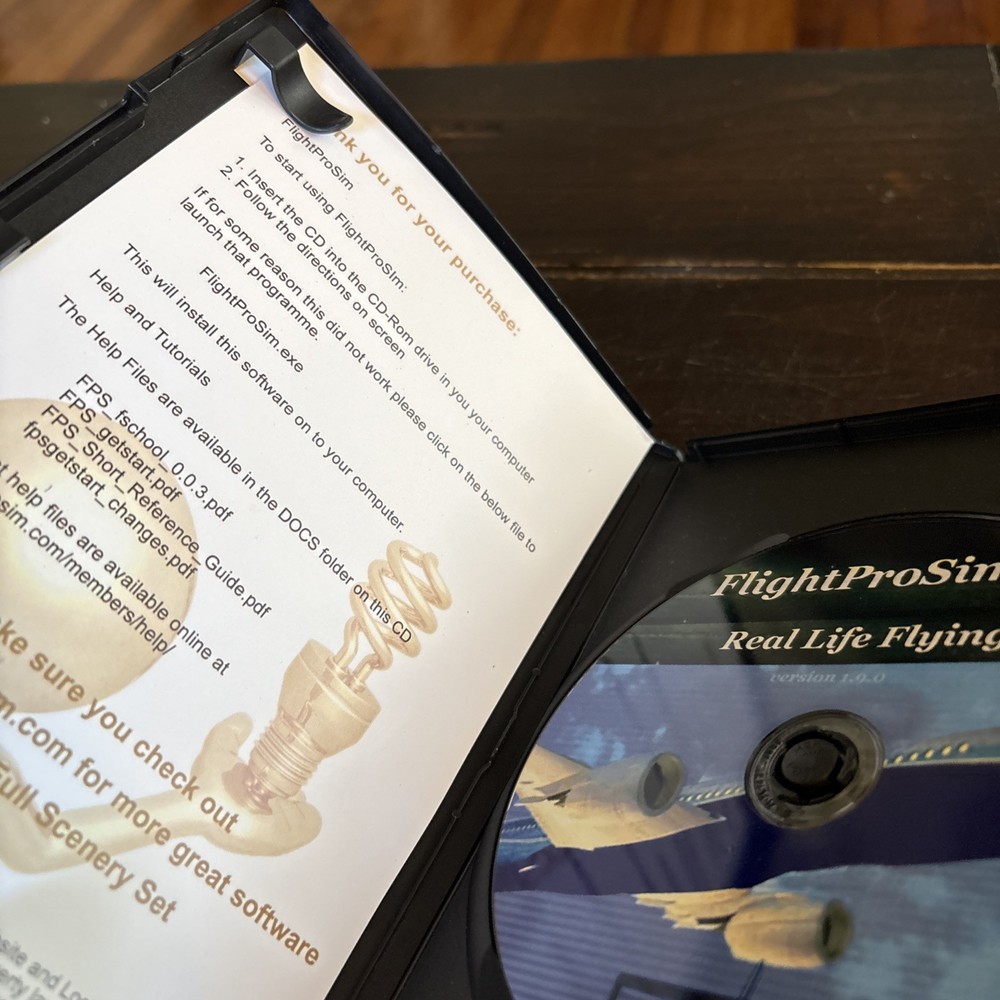FlightProSim Real Life Flying Version 1.9.0 (PC, WIN, CD-ROM)