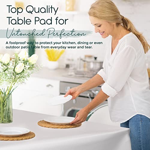 Quality Table Pad Protector, Superior Protection from 70" x 52" (Rectangular)