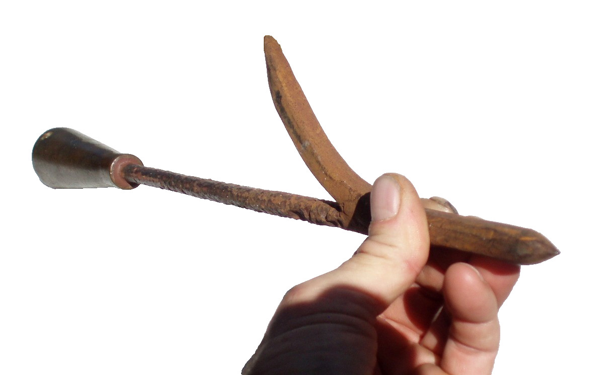 1700' ? BRONZE IRON EARLY HISTORIC PRIMITIVE ANTIQUE WHALING WHALE HARPOON SPEAR