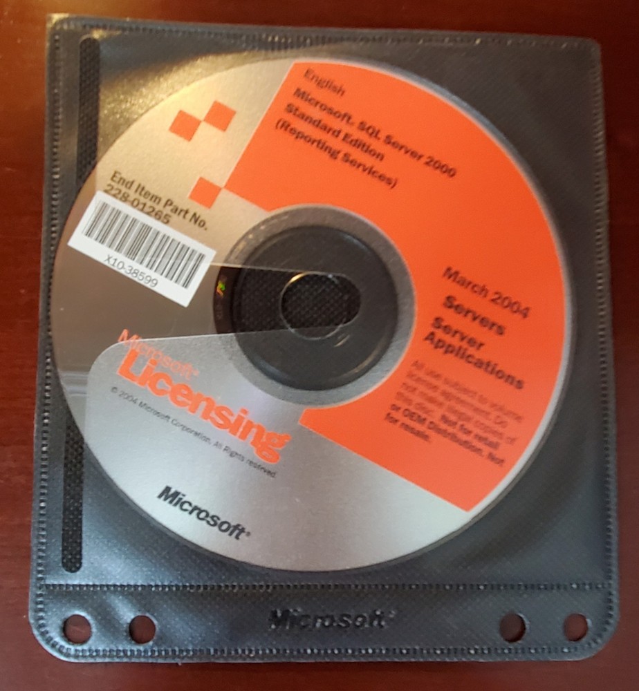 Microsoft SQL Server 2000 Standard Edition March 2004 Licensing