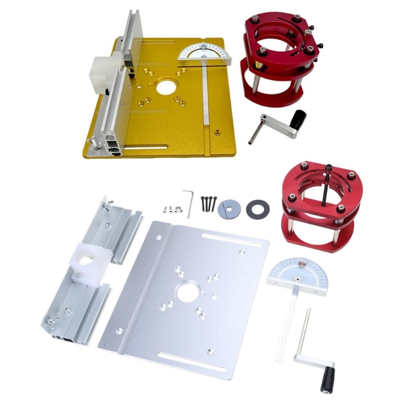 Sturdy Woodworking Router Table Insert Plate for Tenon Cutting Adjustable Height