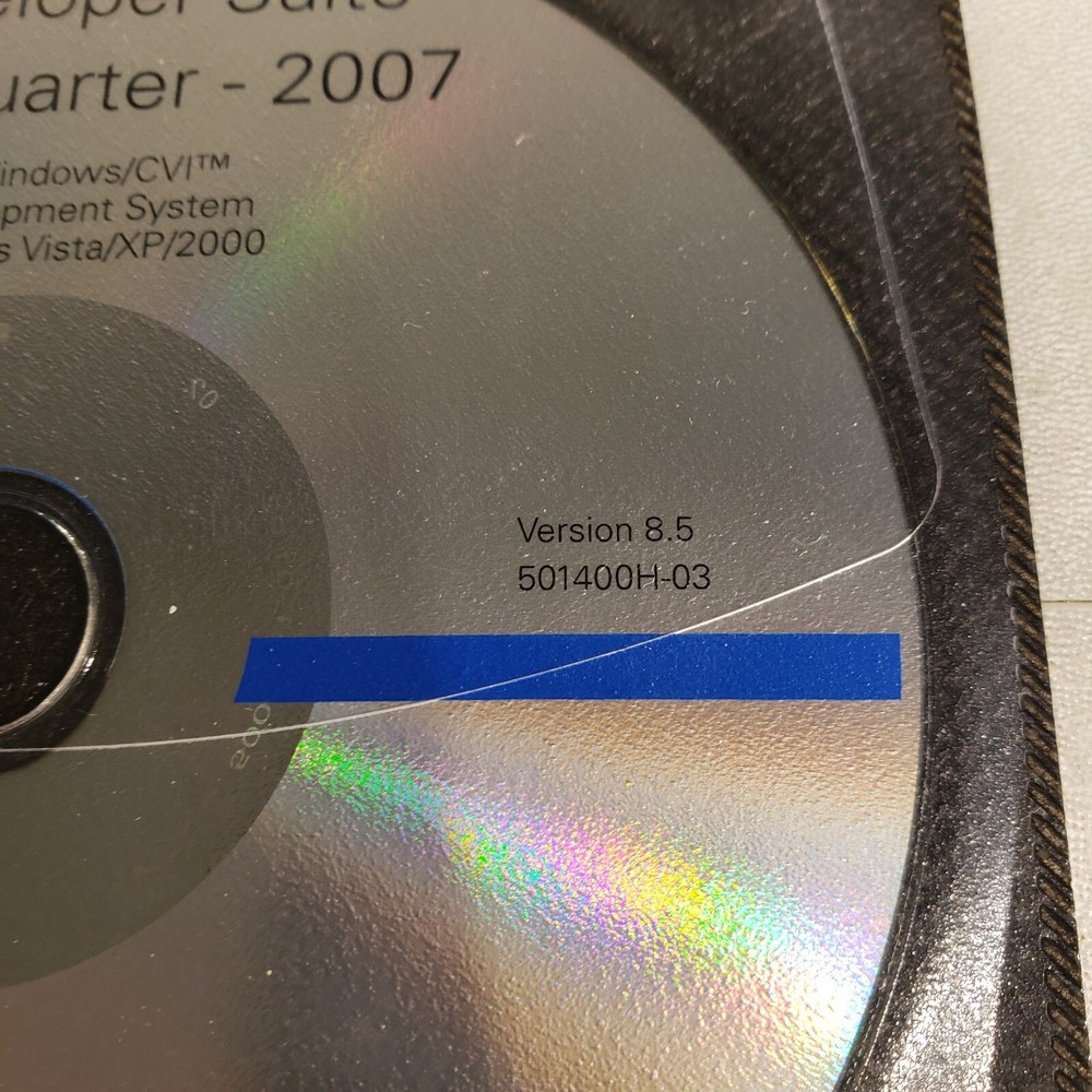 NI 501400H-03 Developer Suite Fourth Quarter 2007 Full Development System 8.5