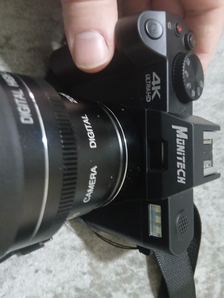 Monitech 4k digital camera camcorder (MINT) wide angle lens