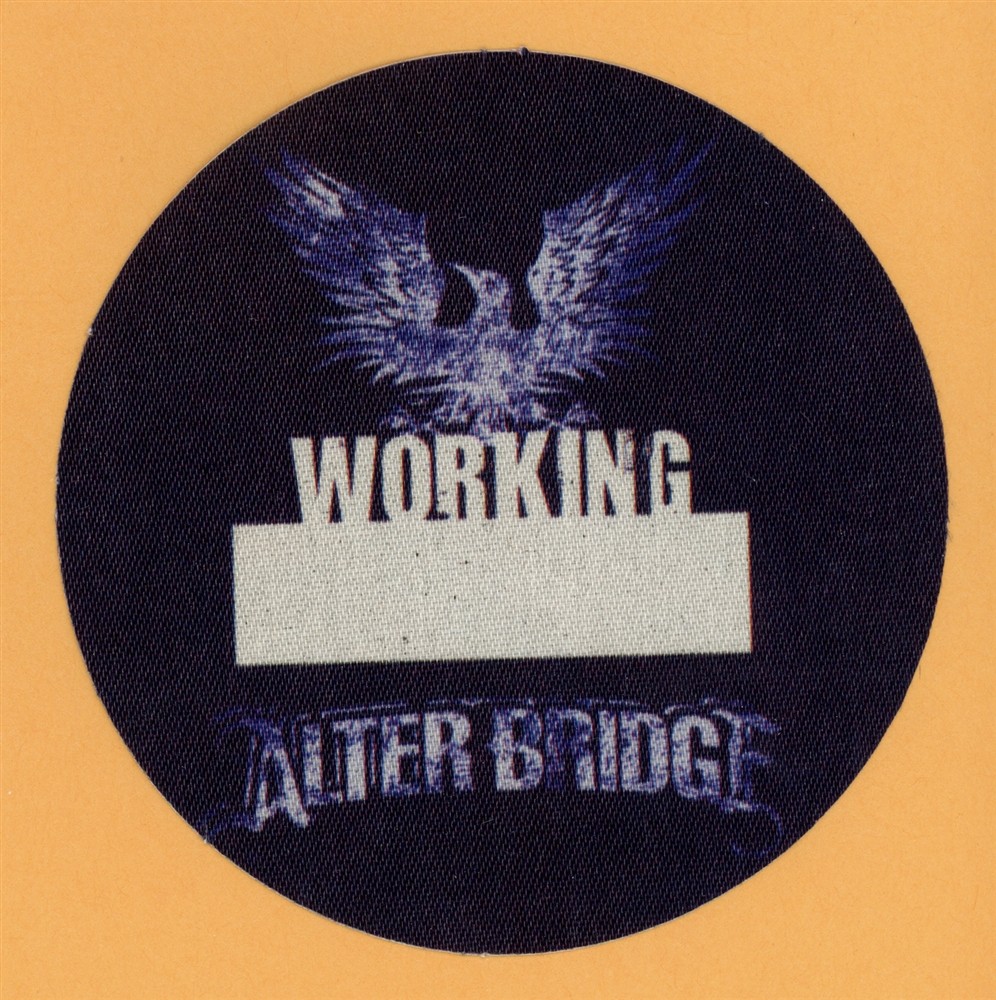 Alter Bridge 2007 Blackbird Concert Tour WORKING Backstage Pass - Creed
