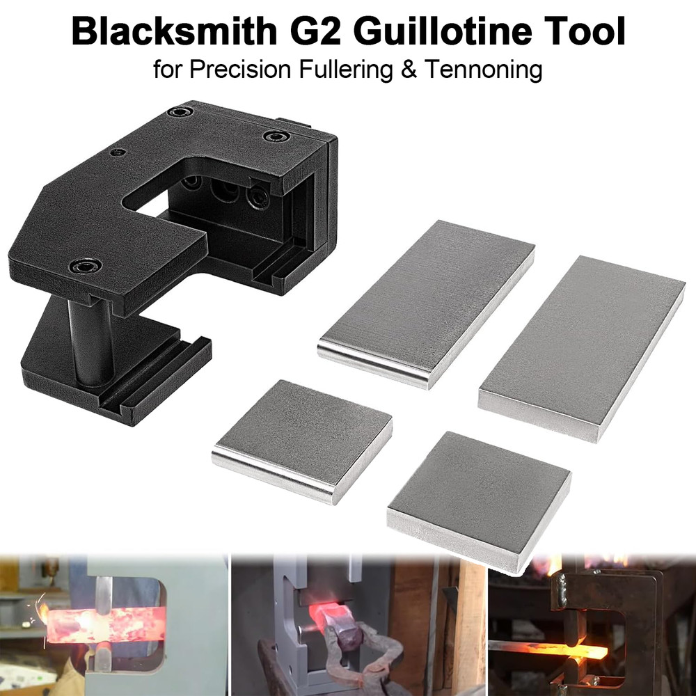 Blacksmith G2 Guillotine Tool Use for Round/Square Shoulders Anvil Metal Working