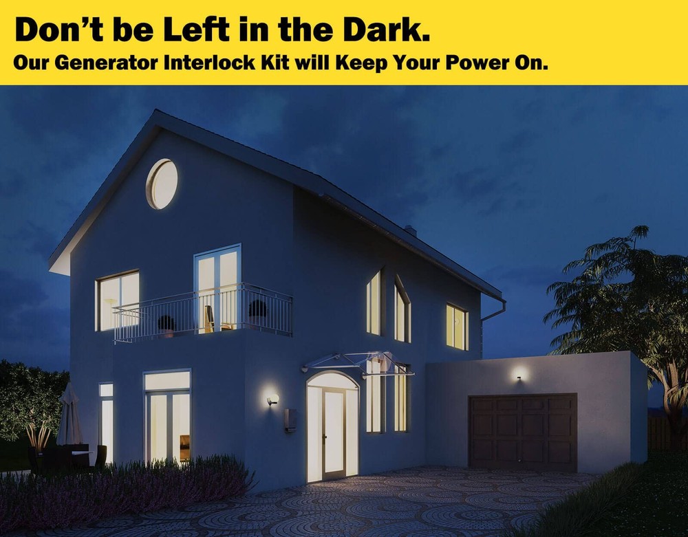 GenCap Generator Interlock Kit Compatible with Square D Homeline Meter Main 1...