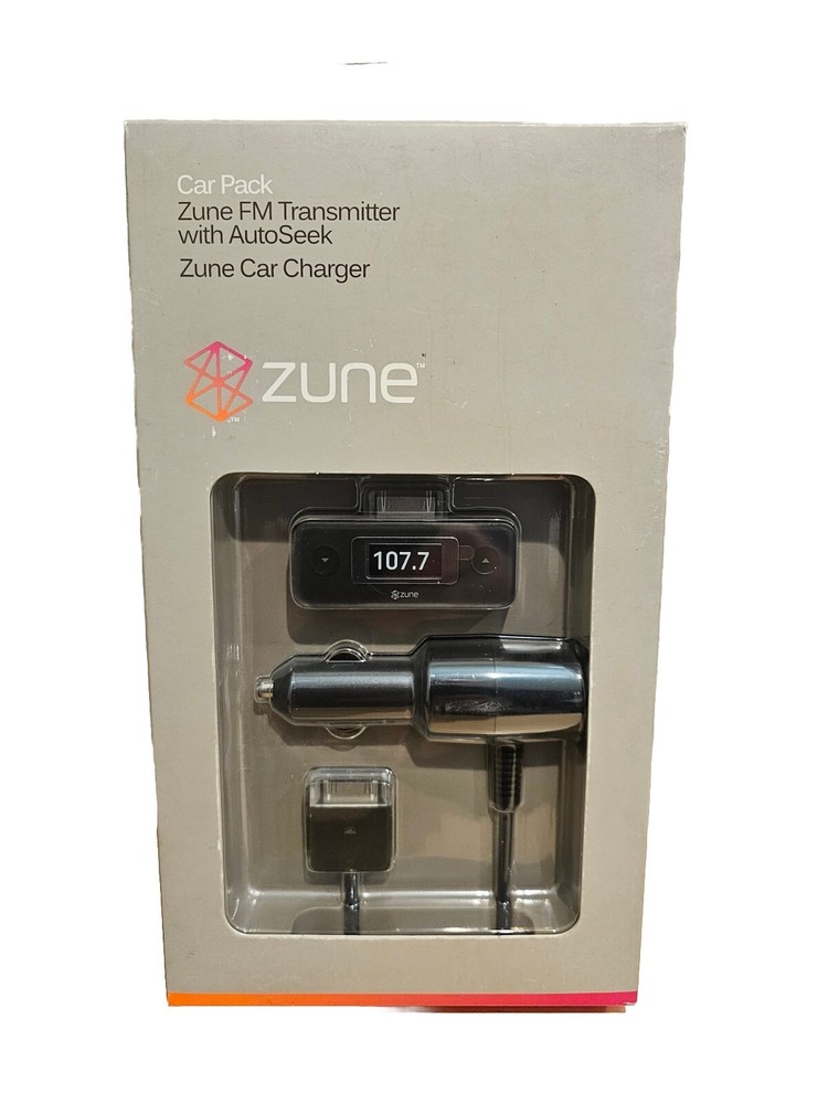 Microsoft Zune Car Pack FM transmitter -  Brand New Factory Sealed & FREE SHIP