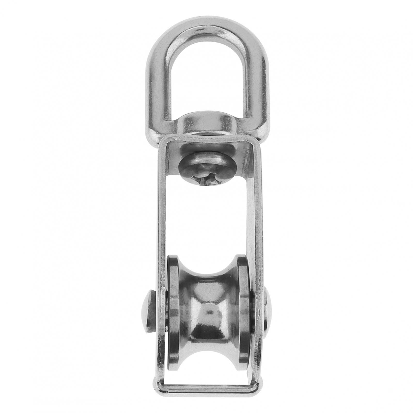 2x M25 Single Pulley Block 304 Single Pulley Wheel Kit for Lifting / Hanging US