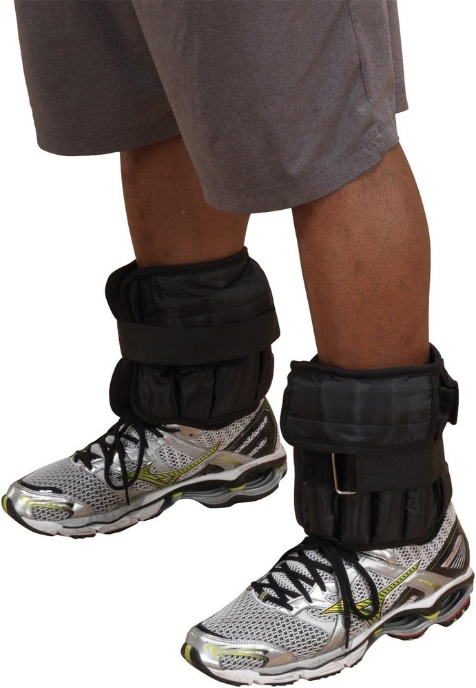 Body-Solid Tools Ankle Weights Pair-Adjustable 5 lb. Leg Weights for Men & Women