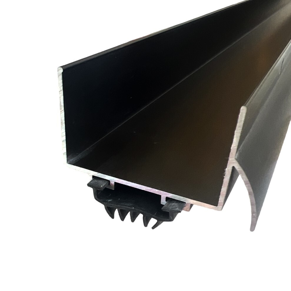 U Shaped Aluminum Door Bottom Sweep with Door Drip Cap, Weather Stripping Doo...