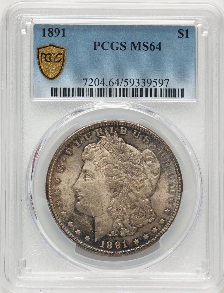 1891 Morgan Dollar PCGS MS64