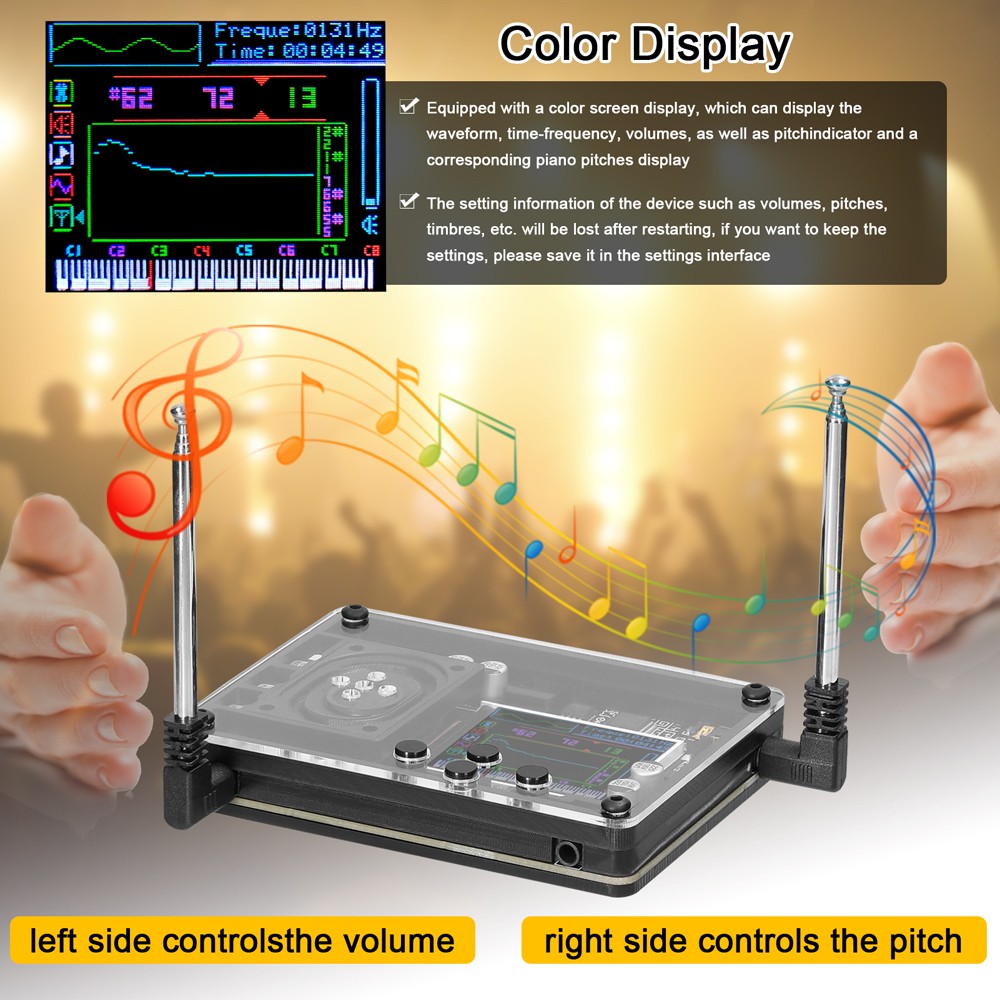 Retro Theremin Musical Electronic Creative Instrument Multiple Voice Adjustable