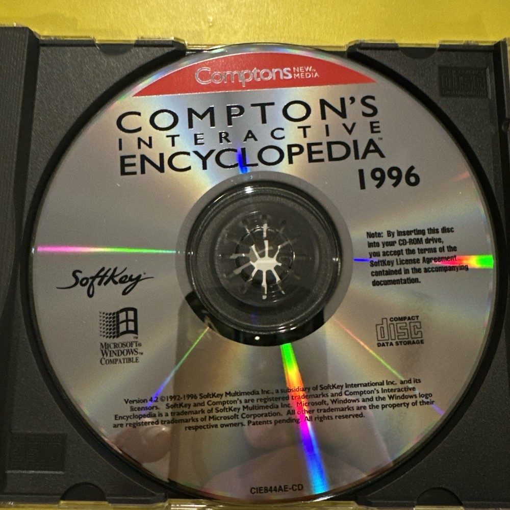Compton's Interactive Encyclopedia 1996 Edition CD-ROM for Windows 95/3.1