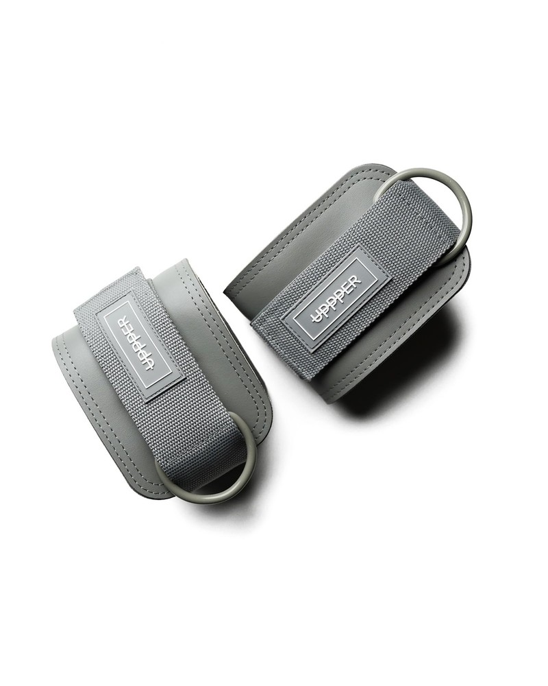 UPPPER Ankle Straps for Cable Machines Pair – Double D-Ring, Adjustable, Padd...
