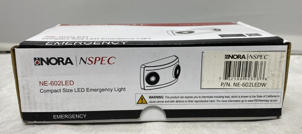 Nora Lighting NE-602LED LED Compact Dual Head Emergency Light white