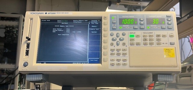 YOKOGAWA WT3000 Digital Power Analyzer with four 30 Amp input elements (760304)