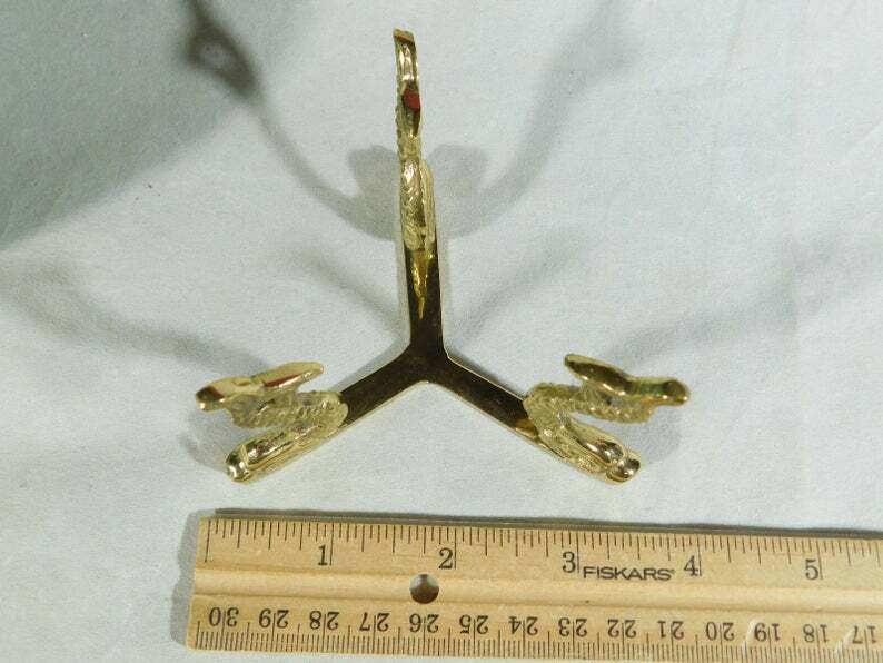 Sphere Stand DOLPHIN Design Brass Color Medium Size