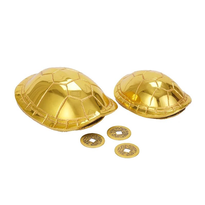 Buddhism Copper Tortoise Shell Fortune-Tellers Props Solution Tools Buddhist