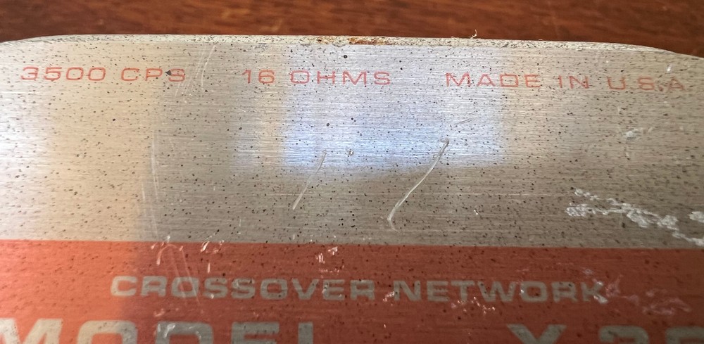 ELECTRO-VOICE CROSSOVER NETWORK MODEL X36 16 OHMS WORKS!