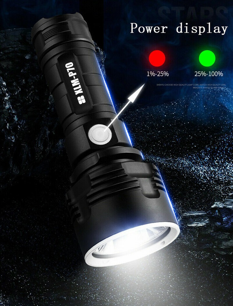 Super-bright LED Rechargeable Battery Tactical Torch