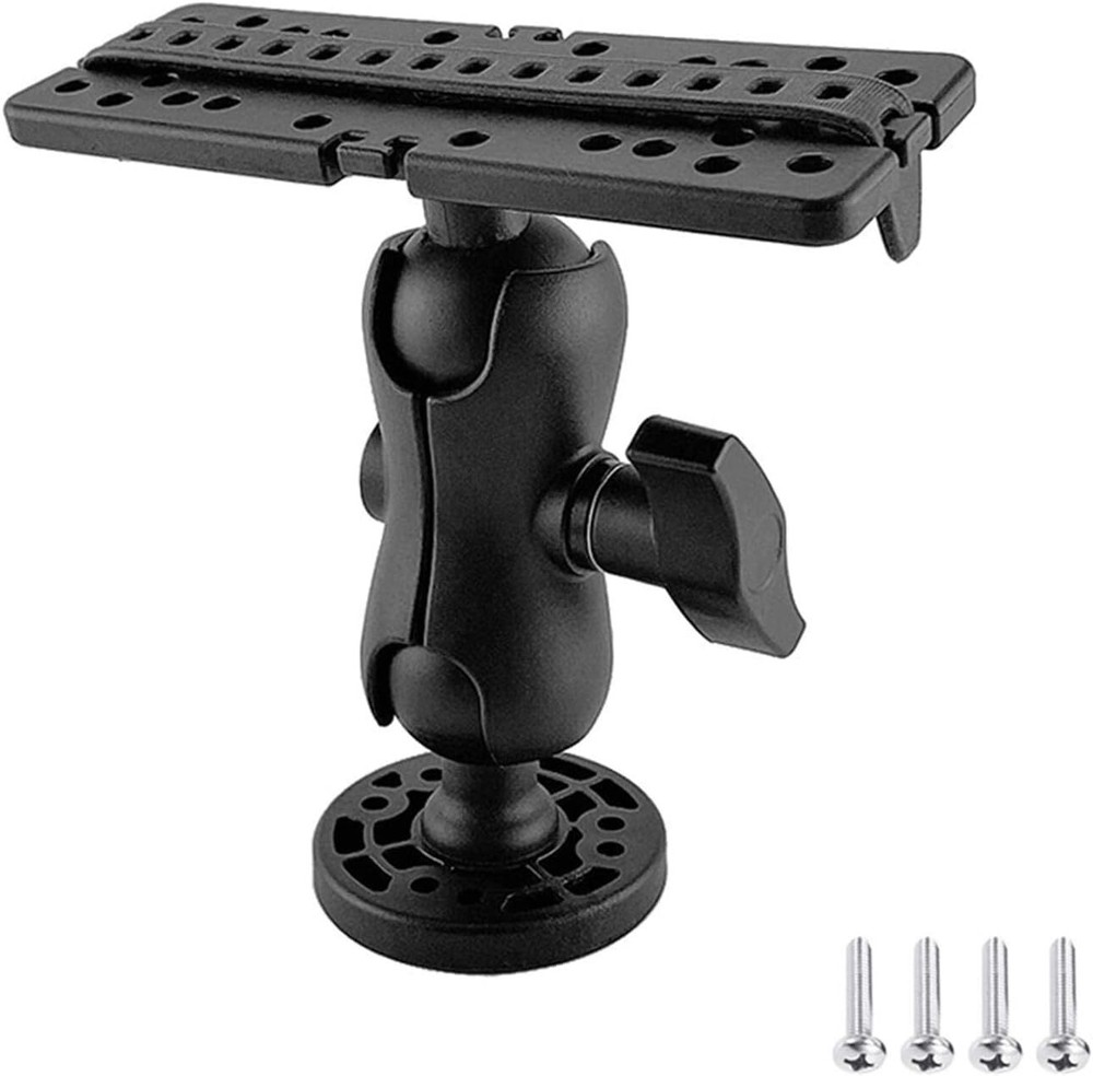Fish Finder Mount Base Ball-Mount Fish Finder Mount 360 Degree Rotation Fish ...