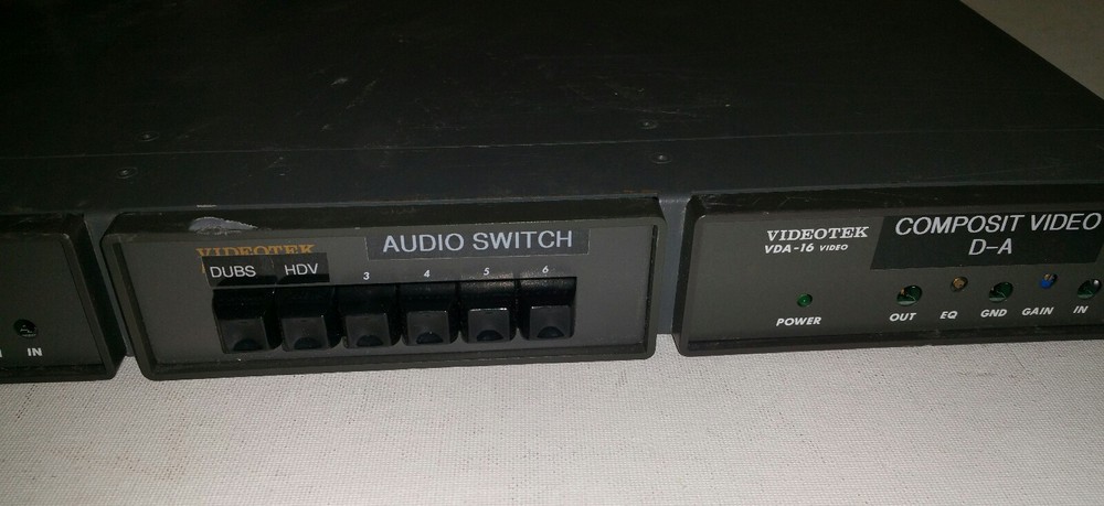 Videotek ADA-16 Rackmount Audio Distribution Amplifier (qty 2) & Video Switch