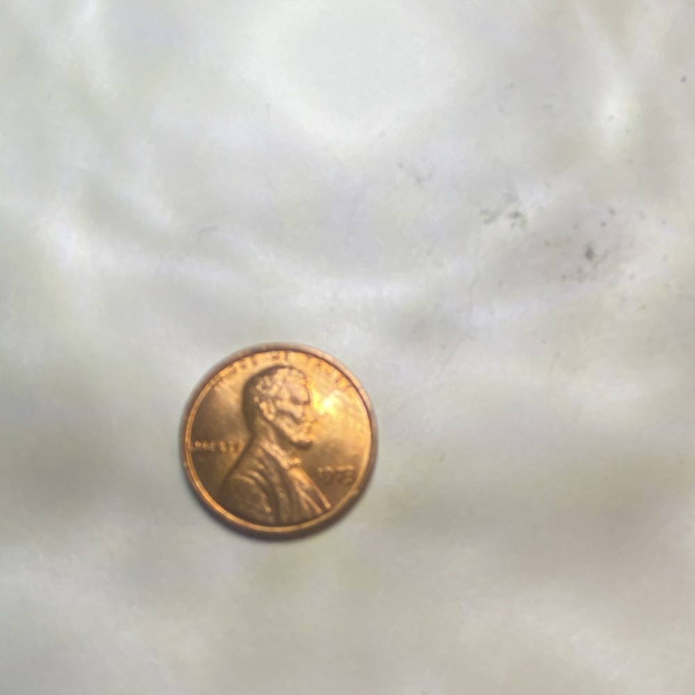 Error No Mint Mark 1973 Lincoln Memorial Small Cent RD Copper Circulated