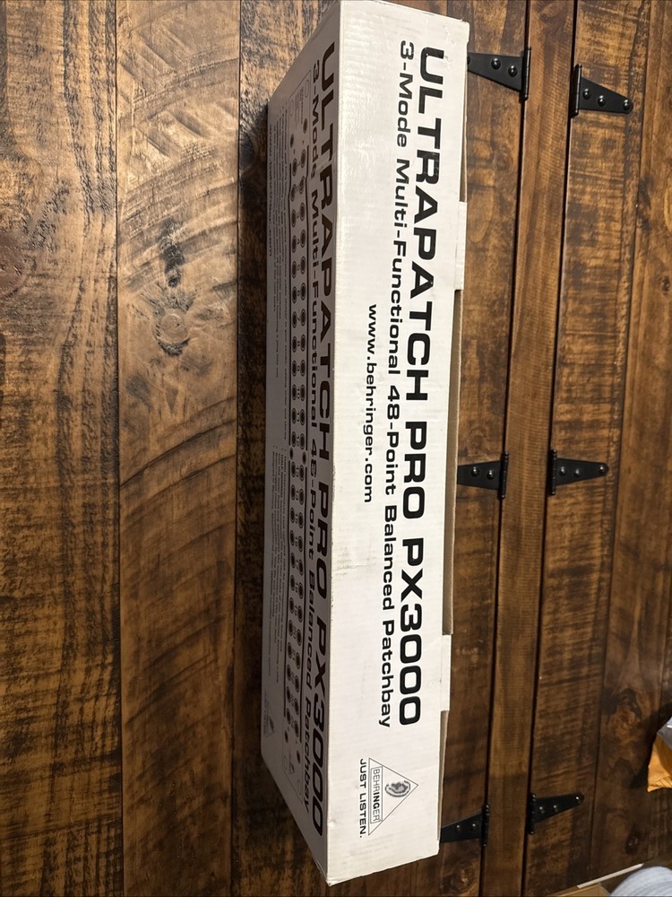 Behringer Ultrapatch Pro PX3000 48-point 1/4" TRS Balanced Patchbay NEW EB-14831