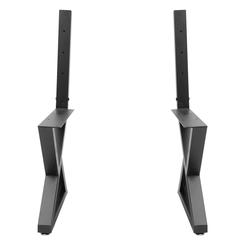2PCS Bench Legs, Triangle Metal Bench Legs, Bench Legs with Backrest Bracket