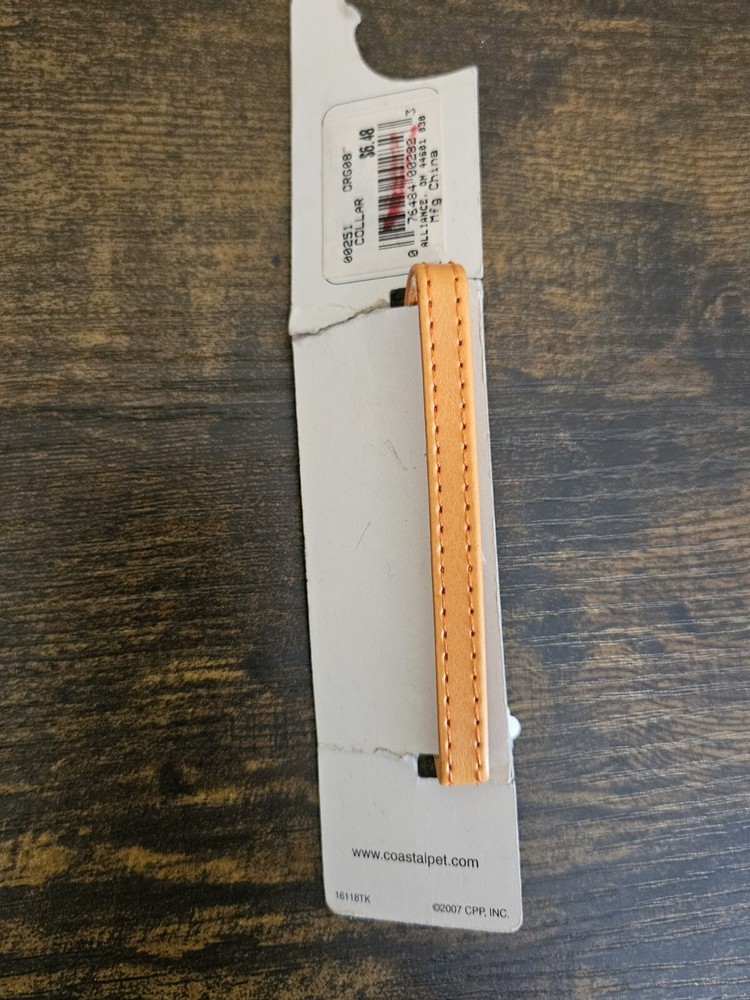 Li'l Pals Adjustable Collar - Orange 6"-8" Long